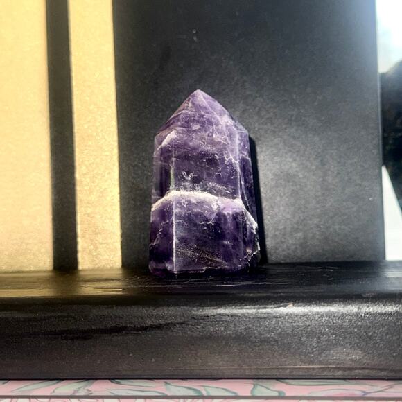 Premier Brazilian Amethyst Tower • 160 g • 3″×2″ Polished Point - Picture 2 of 7